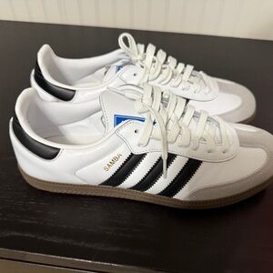Adidas Samba White and Black Men's Shoes New